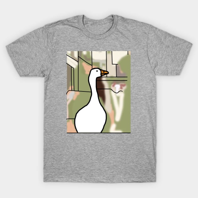 Goose in the City T-Shirt by ellenhenryart